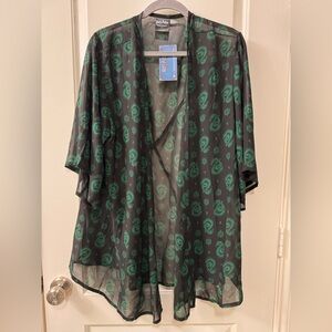 Warner Bros. Harry Potter Black and Green Slytherin kimono